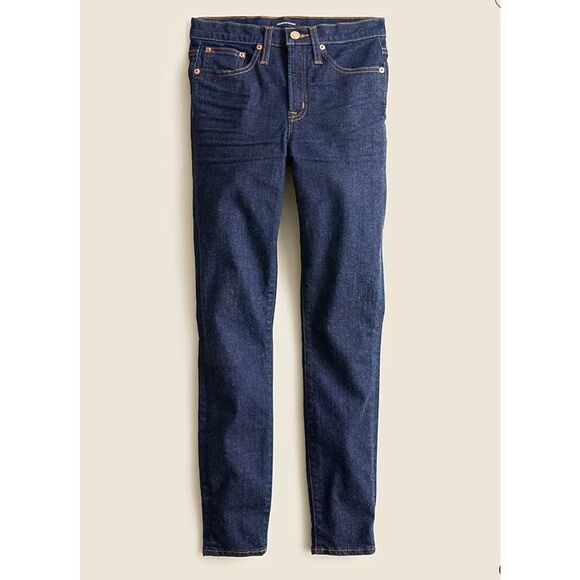 J. Crew 9” Mid-Rise Toothpick Jeans in Classic Wash Size 28 NWOT - Picture 1 of 7